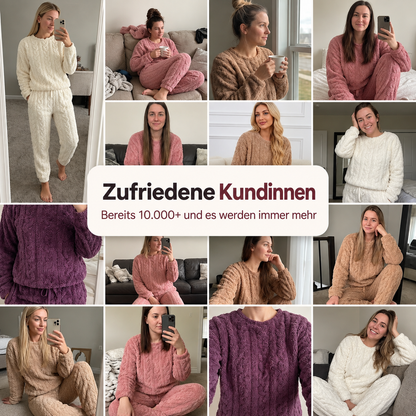 Dianaya® KuschelSet – Ultraweicher Stretch-Pyjama