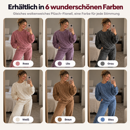 Dianaya® KuschelSet – Ultraweicher Stretch-Pyjama